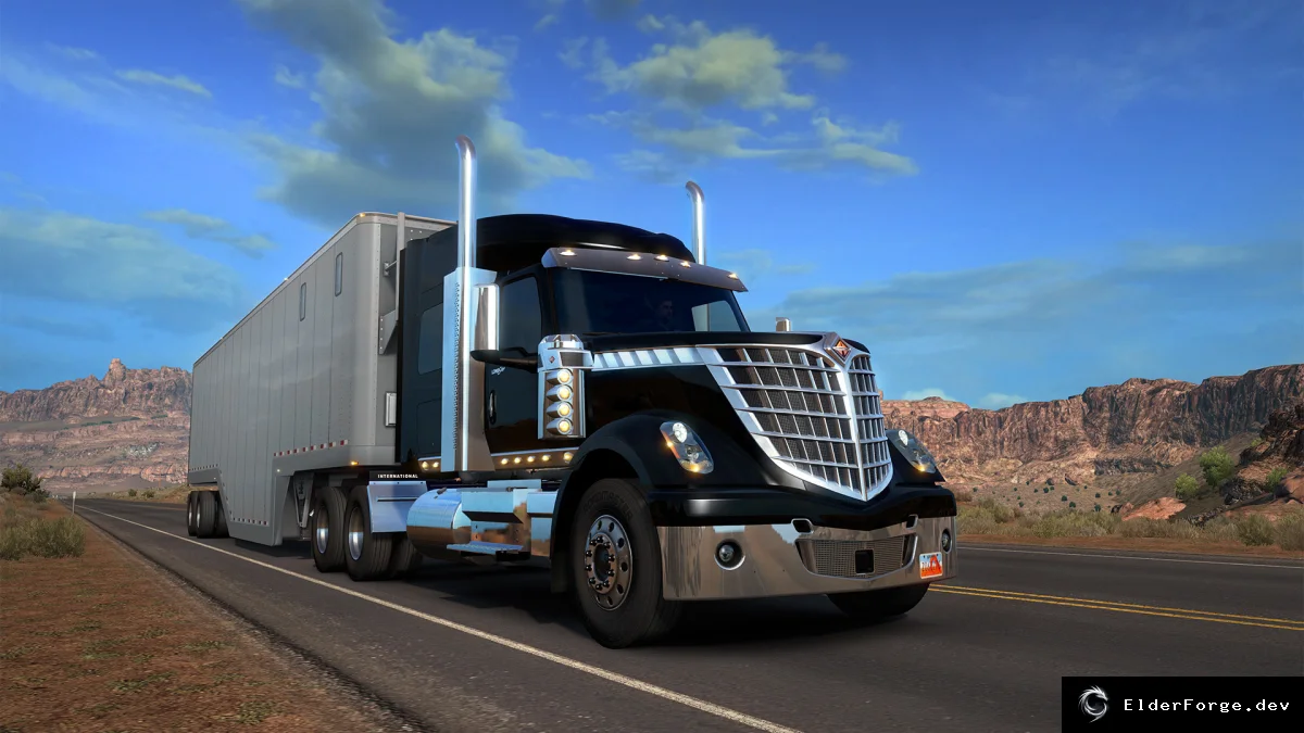 Обложка мода: International Lonestar Custom для Euro Truck Simulator 2 – уникальная переделка грузовика (v…
