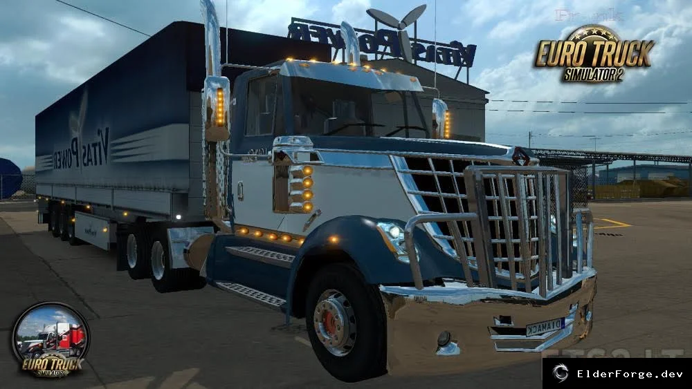 Обложка мода: International LoneStar Tractor Truck – исправленная версия для Euro Truck Simulator 2
