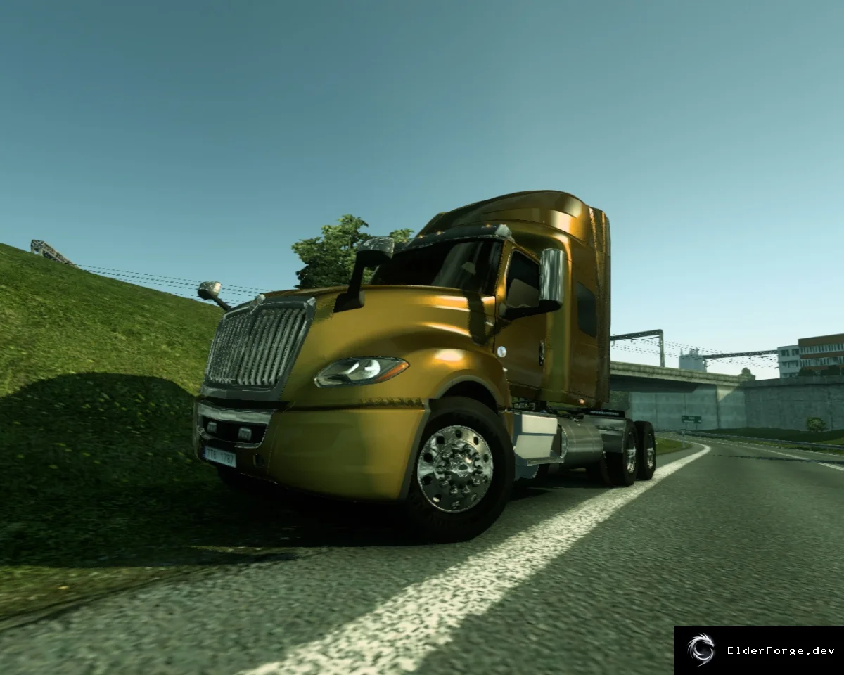 Обложка мода: International LT для Euro Truck Simulator 2 – полная модель с новыми двигателями и звуками