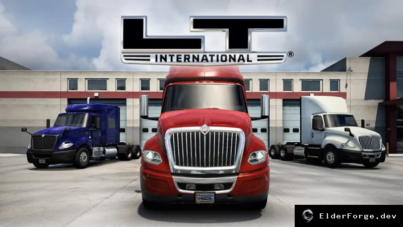 Обложка мода: International LT – новый грузовик для Euro Truck Simulator 2 (ETS2)