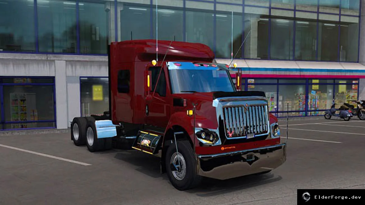 Обложка мода: International Workstar v1.3 для Euro Truck Simulator 2 – новые кабины, шасси и тюнинг