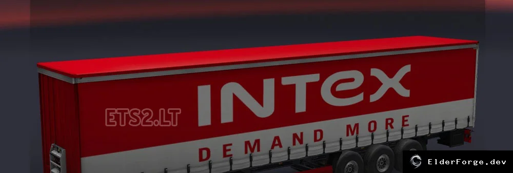 Обложка мода: Intex Trailer Skin для Euro Truck Simulator 2 – новый скин прицепа