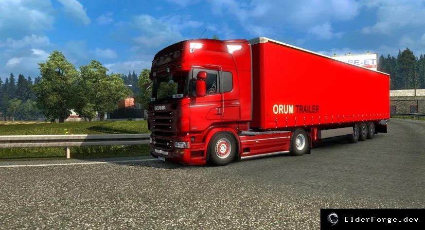 Обложка мода: Iranian Tent Trailers – автономный прицеп с 3‑цветами для Euro Truck Simulator 2