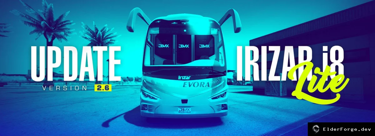 Обложка мода: IRIZAR I8 Light Bus для Euro Truck Simulator 2 – 4K версии и новые краски