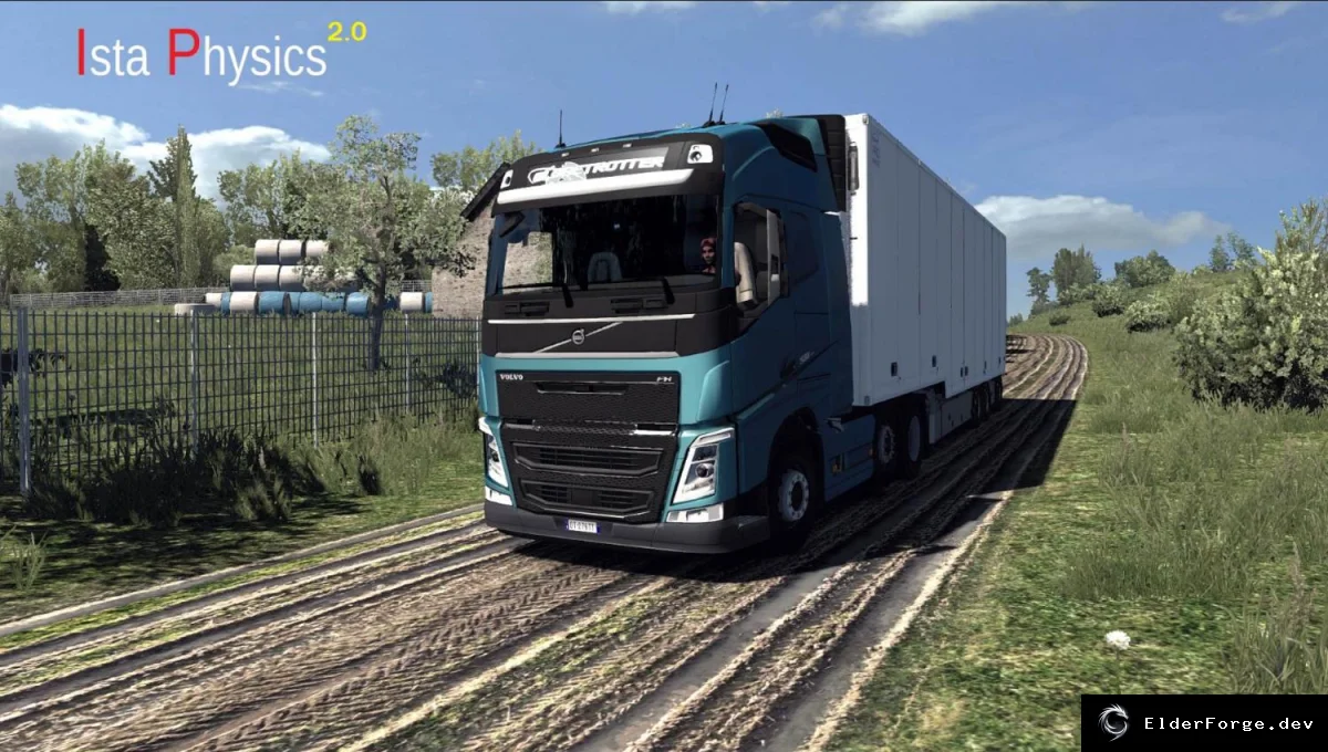 Обложка мода: Ista Physics 2.0 для Euro Truck Simulator 2 – реалистичная физика грузовиков