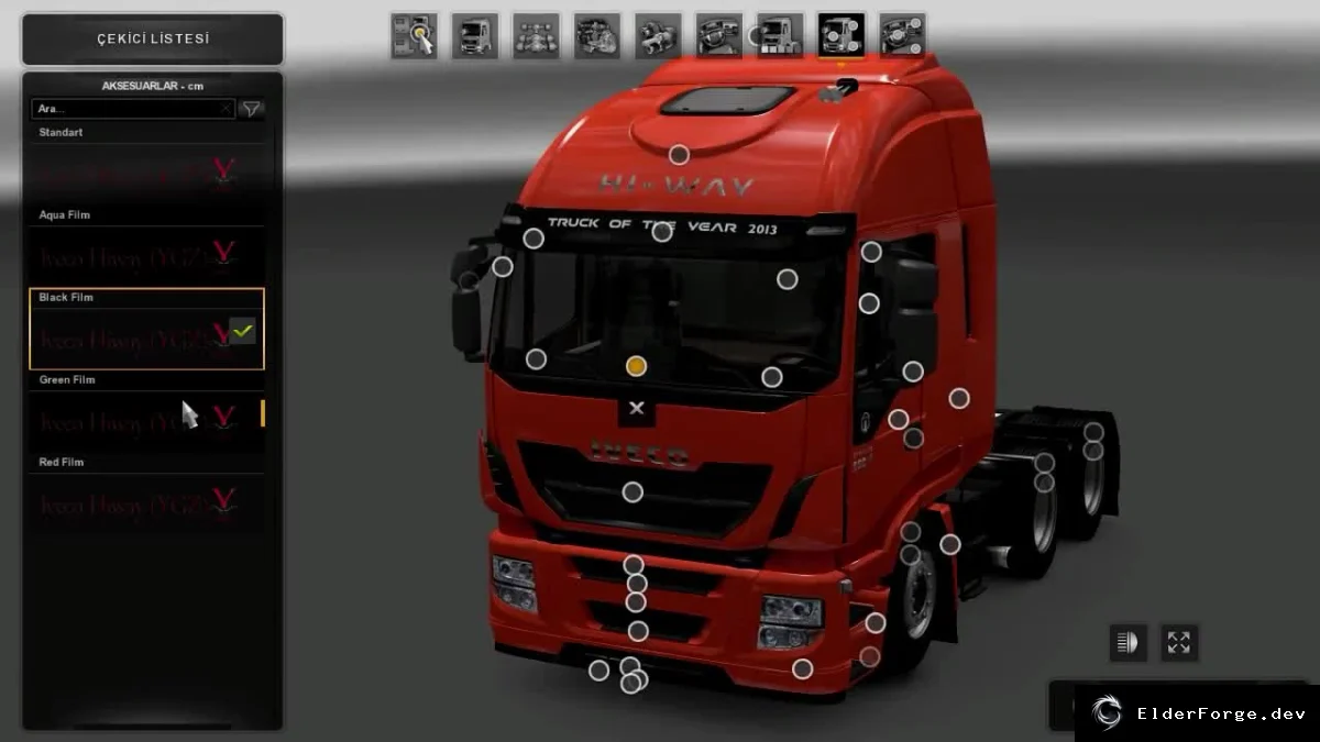 Обложка мода: Iveco Hi-Way Accessory Pack v0.3 для Euro Truck Simulator 2