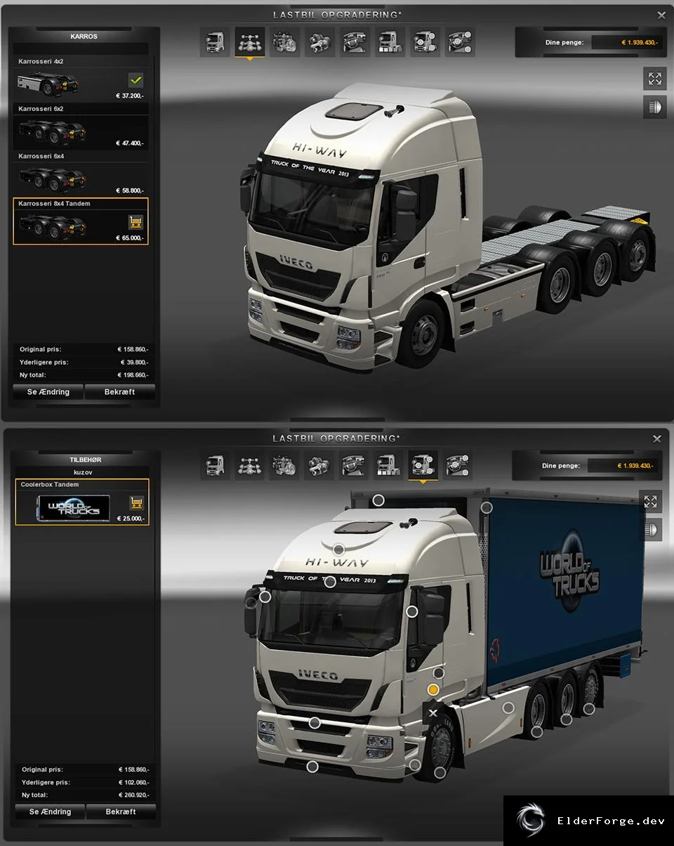 Обложка мода: Iveco Hiway BDF Tandem для Euro Truck Simulator 2 – версия 15.0