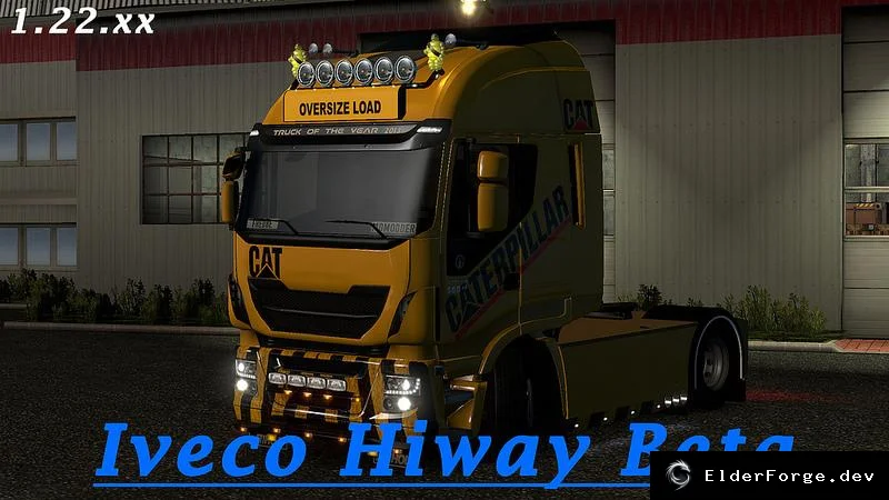 Обложка мода: Iveco Hiway Custom – новые кабина, шасси и аксессуары для Euro Truck Simulator 2 1.22