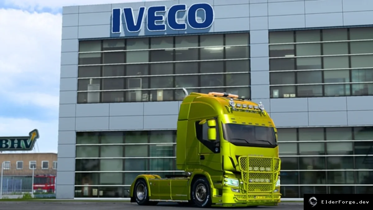 Обложка мода: Iveco Hiway EU/UK для ETS2 – 750 л.с., левый/правый руль, TMP v1.1