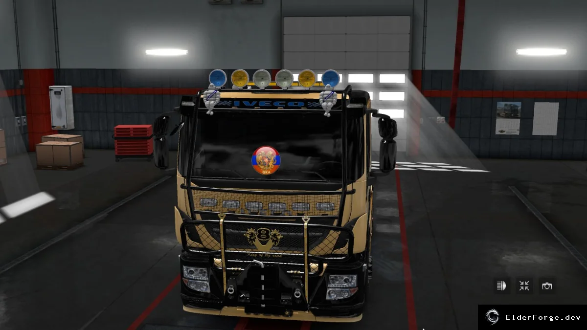 Обложка мода: Iveco Hiway Rally Safety Frame – защита кабины для ETS2