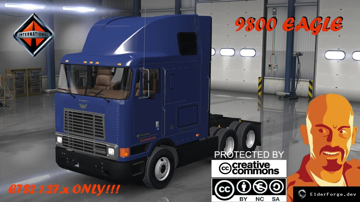 Обложка мода: Iveco International 9800 Eagle для Euro Truck Simulator 2 – полная комплектация 6x2/6x4