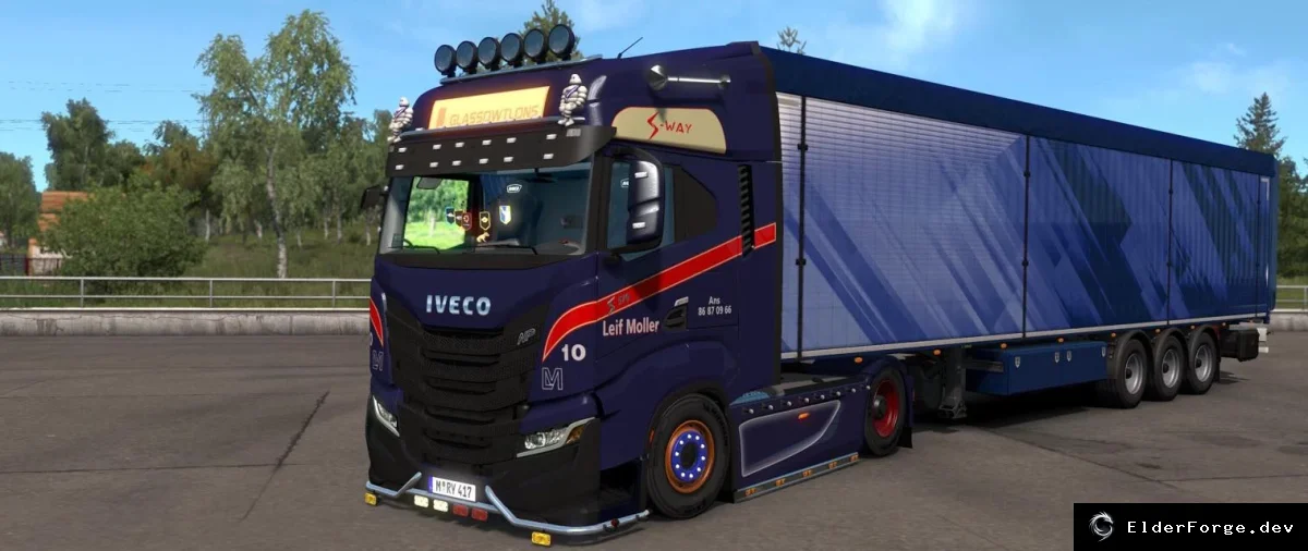 Обложка мода: Iveco S-Way 2020 2.5 – новый грузовик для Euro Truck Simulator 2 (версии 1.37‑1.38)