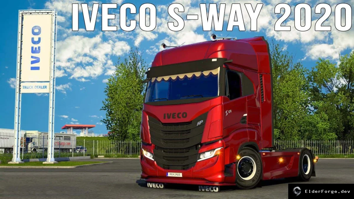 Обложка мода: Iveco S‑Way 2020 для Euro Truck Simulator 2 – современный грузовик 2020‑го года
