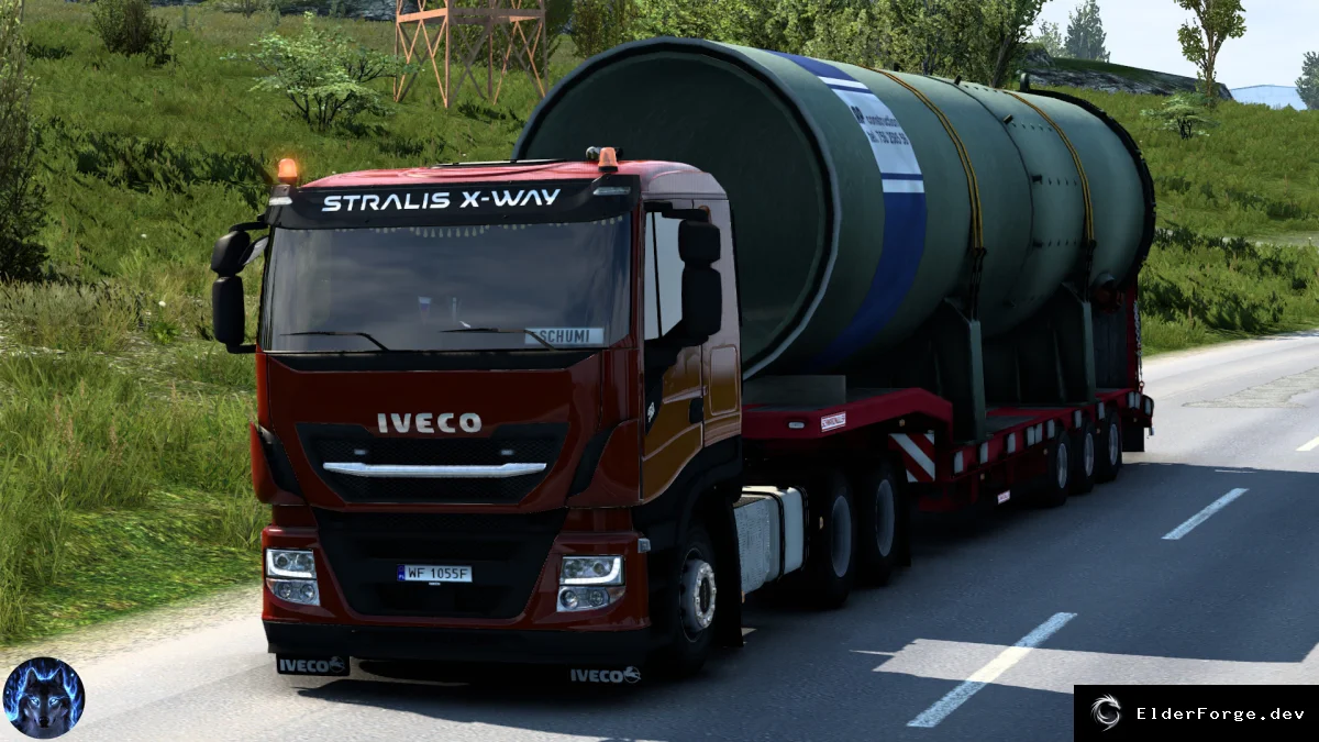 Обложка мода: Iveco X‑Way для Euro Truck Simulator 2 – новые кабины, шасси и интерьер (v1.9)