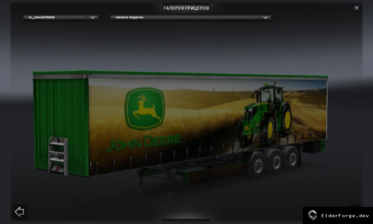 Обложка мода: John Deere Combo Pack – новые скины Scania R, Streamline и трейлер для Euro Truck Simulator 2
