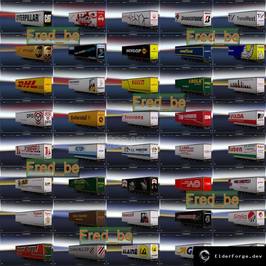 Обложка мода: Jumbo Pack V1.19 – набор огромных прицепов для Euro Truck Simulator 2