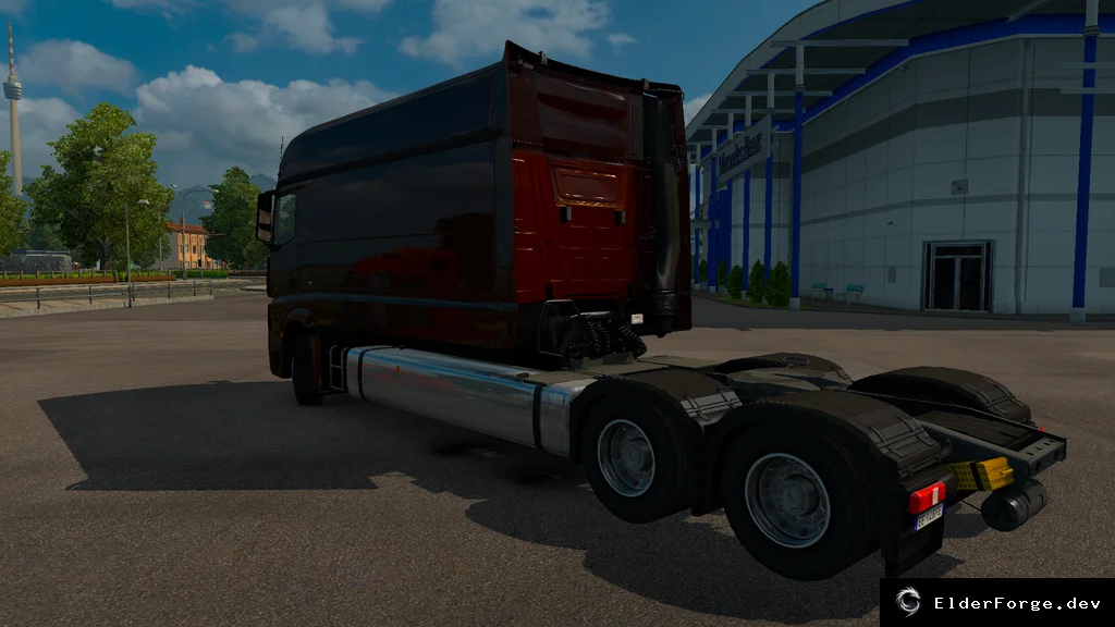 Обложка мода: Кабина и шасси Longline для Mercedes-Benz MP4 в ETS2