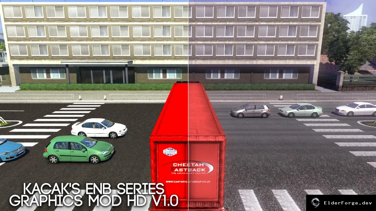 Обложка мода: KacaK ENB Series HD – графический мод для Euro Truck Simulator 2