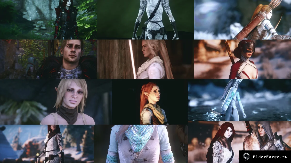 Обложка мода: Kala's Mixed Bag of Mods – новые прически и текстуры для Dragon Age: Inquisition