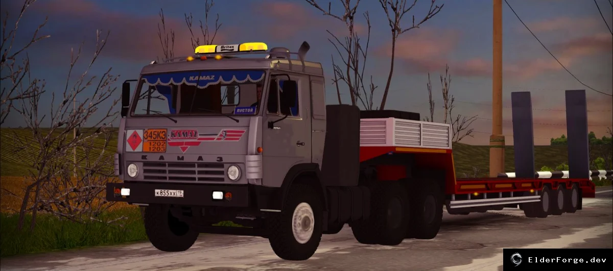 Обложка мода: КамАЗ 5410 для Euro Truck Simulator 2 (v1.13) – реалистичный грузовик