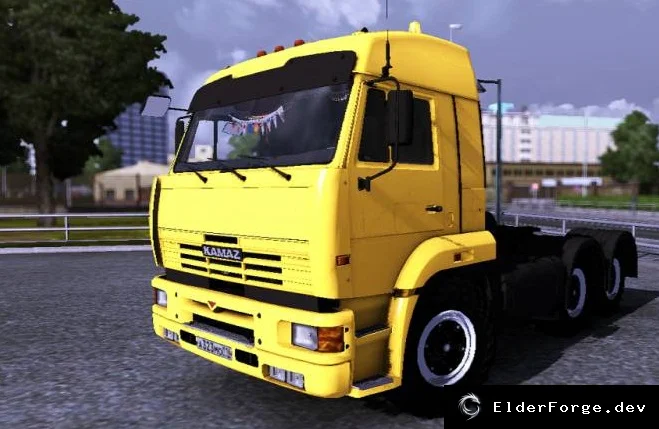 Обложка мода: Kamaz 5460 – автономный тягач для Euro Truck Simulator 2