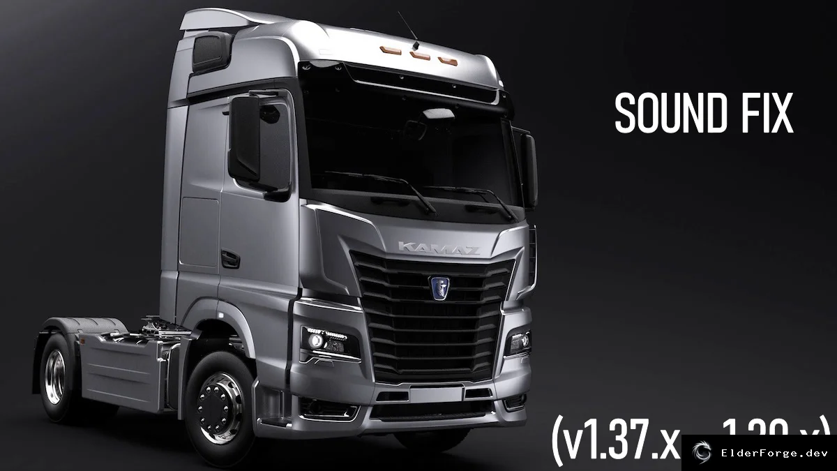 Обложка мода: Kamaz 54901 – новые звуки и комплектующие для ETS2 (v1.0)