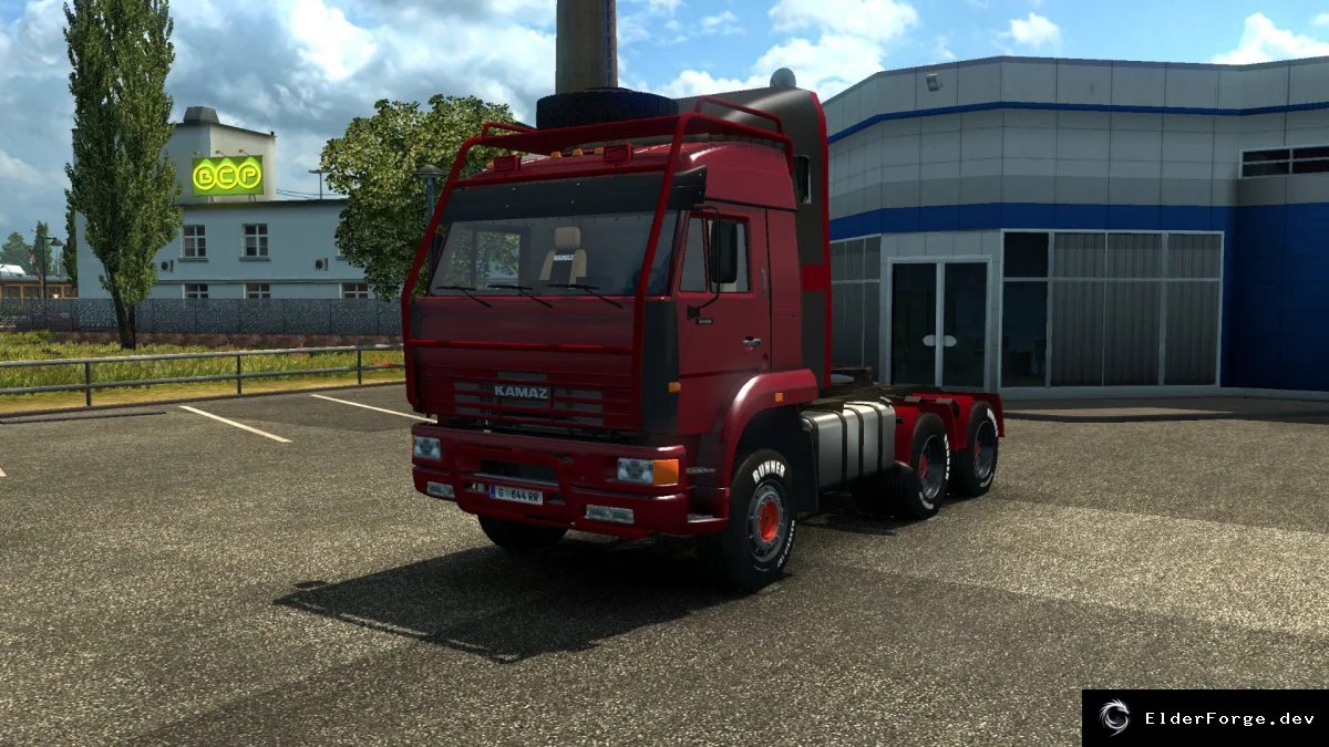 Обложка мода: Камаз 6460 для Euro Truck Simulator 2 – автономный грузовик с полным тюнингом