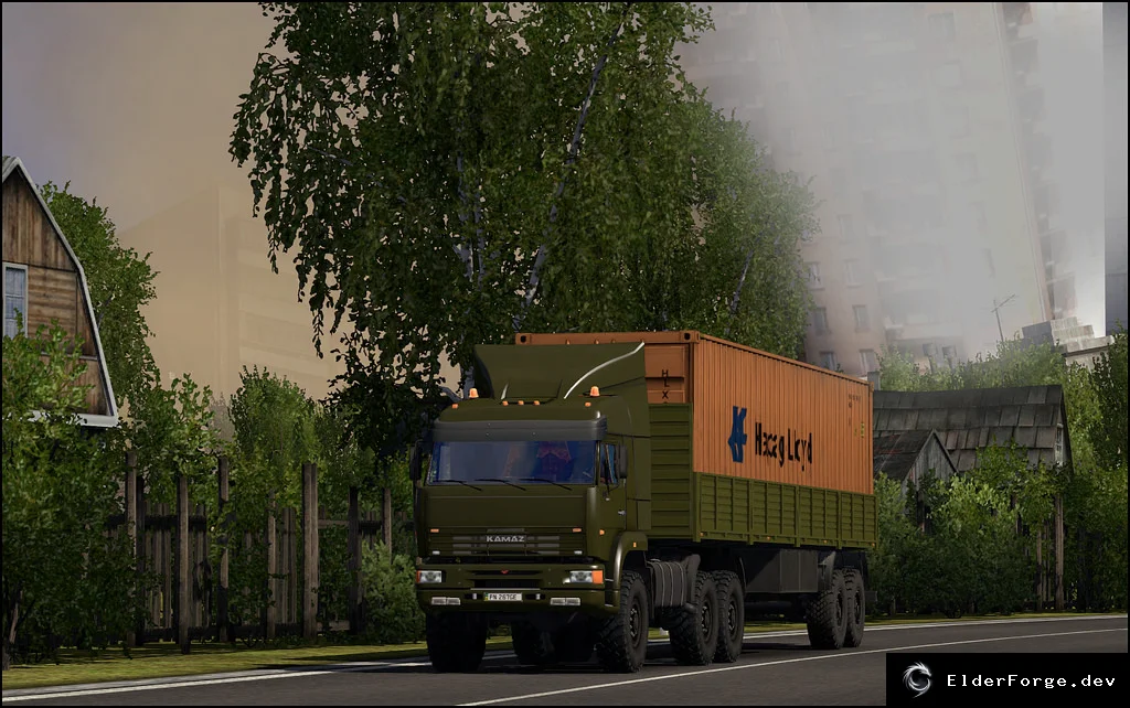 Обложка мода: Kamaz 6460 Update v3.0 – Реальный звук, двигатель и камера в ETS2