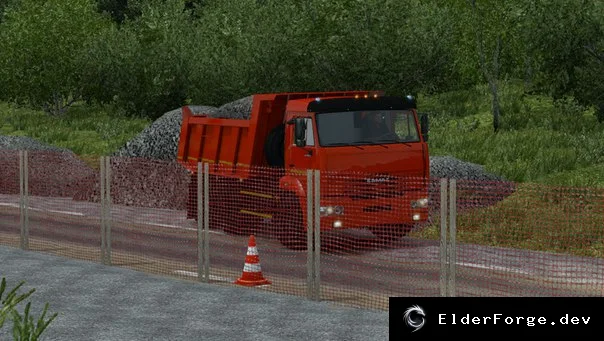 Обложка мода: KAMAZ 65115 – автономный грузовик для Euro Truck Simulator 2