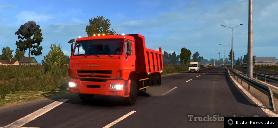 Обложка мода: КамАЗ 65115 – новый грузовик для Euro Truck Simulator 2