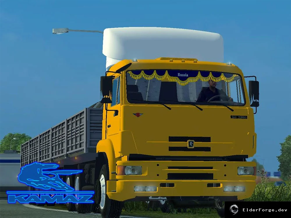 Обложка мода: Камаз 65116 для Euro Truck Simulator 2 – новый грузовик с уникальным звуком