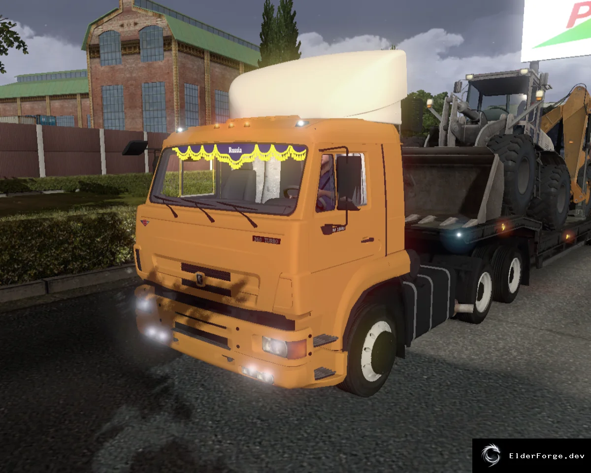 Обложка мода: Kamaz 65116 – новый грузовик для Euro Truck Simulator 2