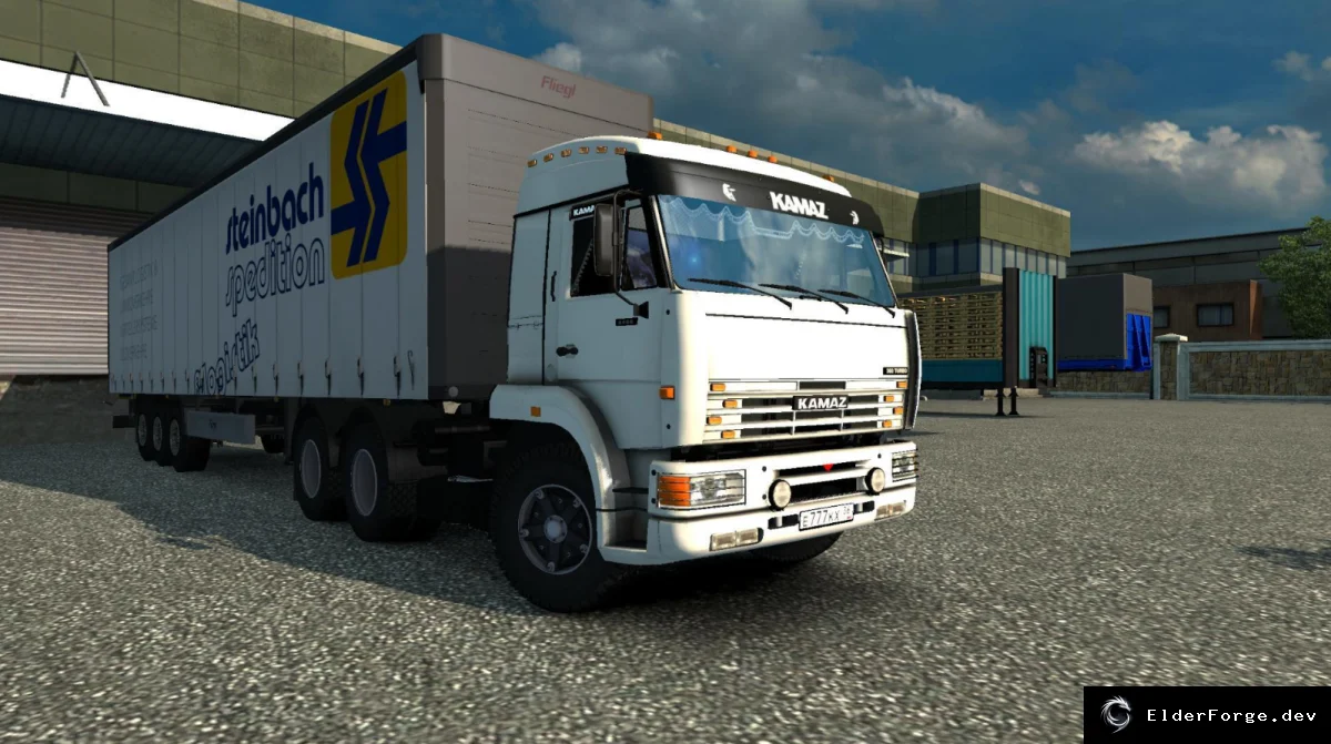 Обложка мода: КамАЗ‑6460 для Euro Truck Simulator 2 – полная комплектация, новые шасси и звук