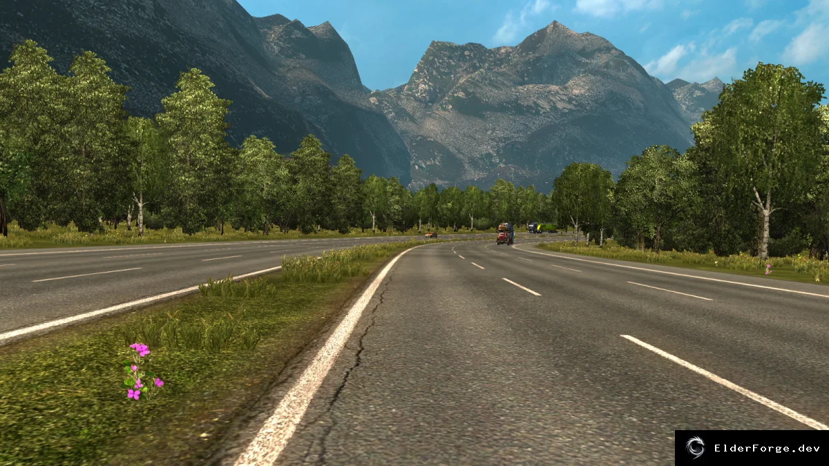Обложка мода: Карта Остров V1.4 для Euro Truck Simulator 2 – новые дороги и соединения