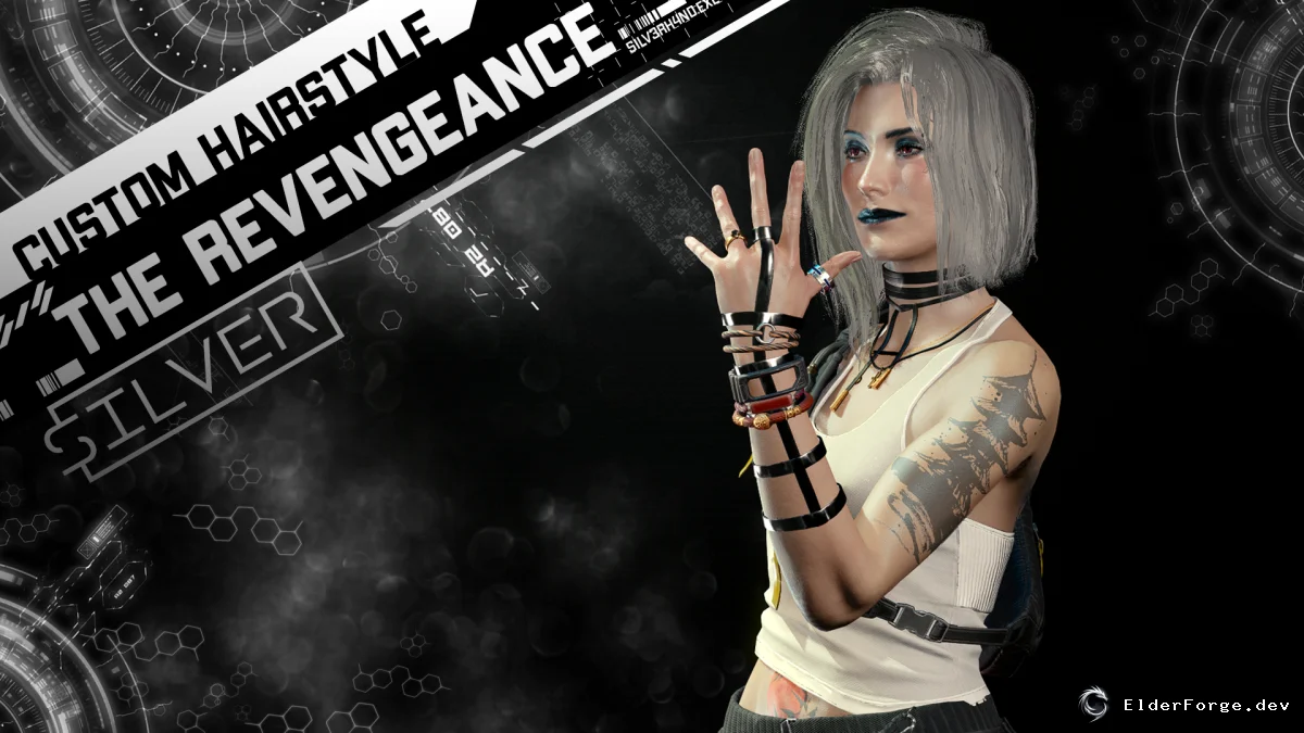 Обложка мода: Кастомная прическа The ReVengeance для Cyberpunk 2077 – v1.1