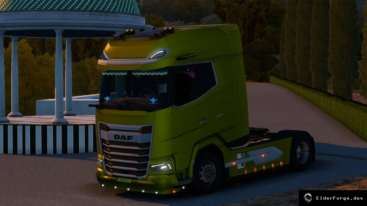 Обложка мода: Кастомный DAF XG Plus 2021 для ETS2 – 750 л.с., левый/правый руль, Allison 4500R