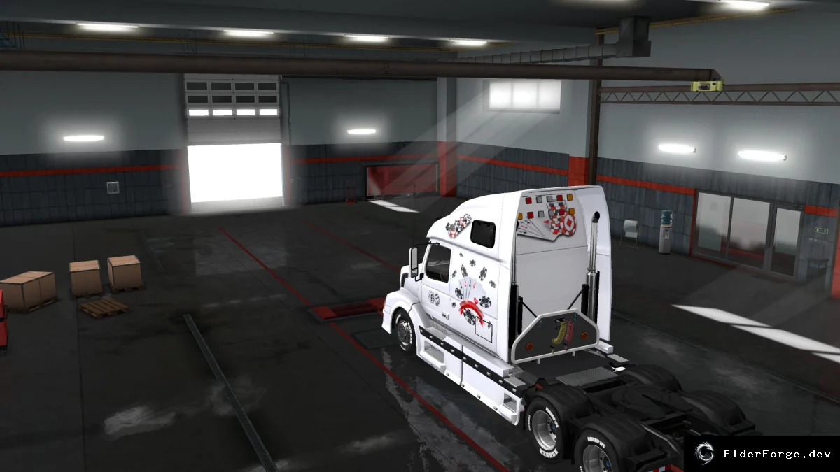 Обложка мода: KazinoSkinMod для Volvo VNL670 – высококачественный скин 2048x2048 для ETS2