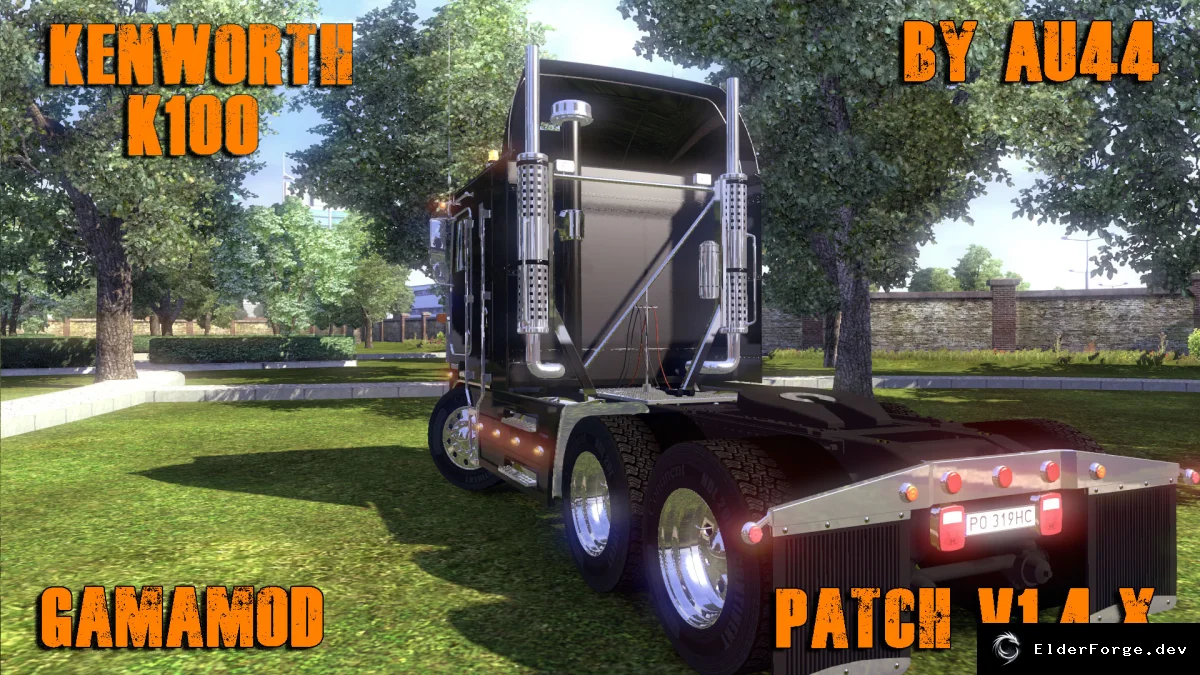 Обложка мода: Kenworth K-100 V2.2 – полная модель для Euro Truck Simulator 2