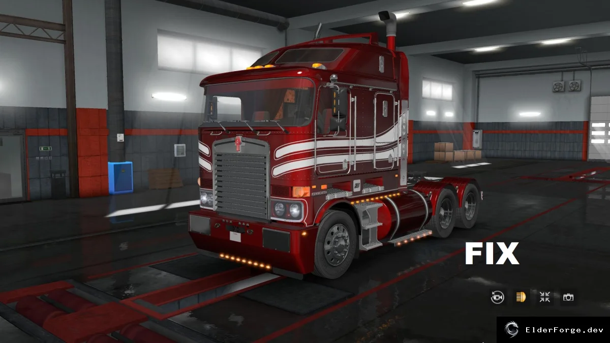 Обложка мода: Kenworth K108 Fix для ETS2 – совместимость с версиями 1.31‑1.32