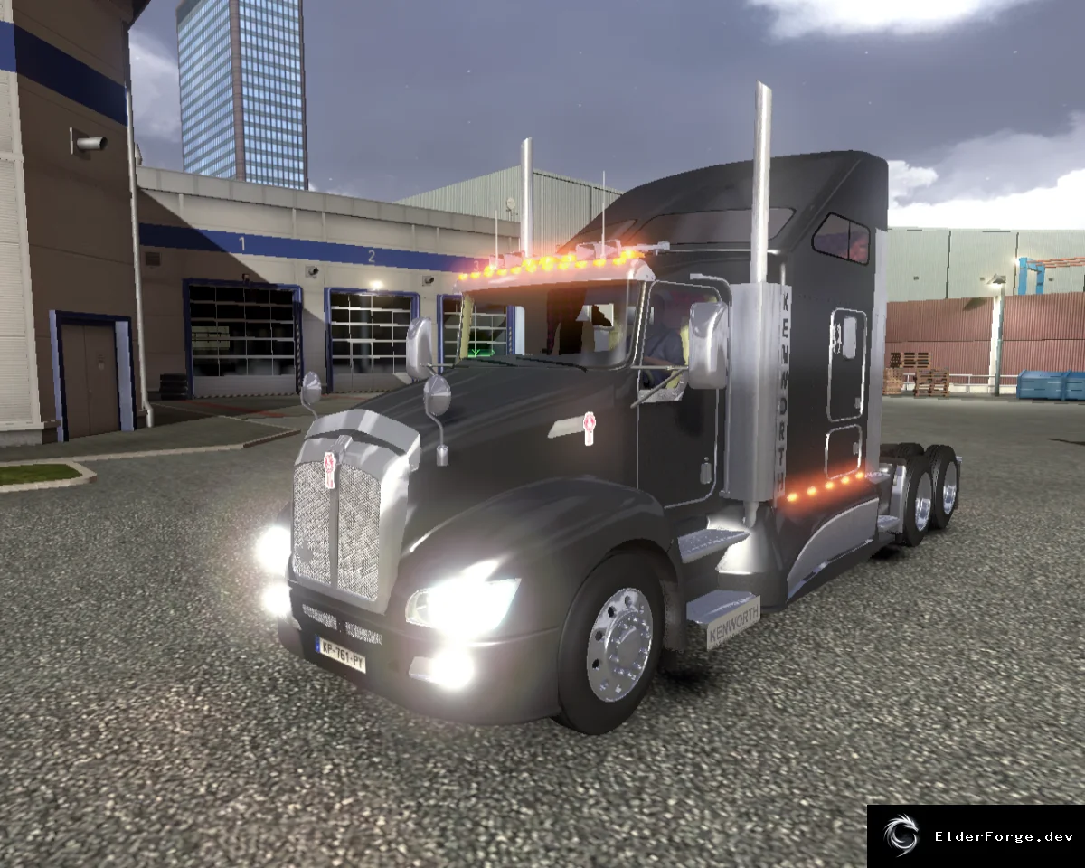 Обложка мода: Kenworth T660 JK Edition – новый звук, камера и мощные двигатели для Euro Truck Simulator 2