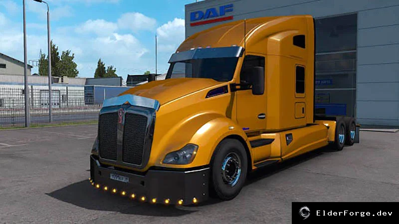 Обложка мода: Kenworth T680 для Euro Truck Simulator 2 – полные модификации (v1.44)