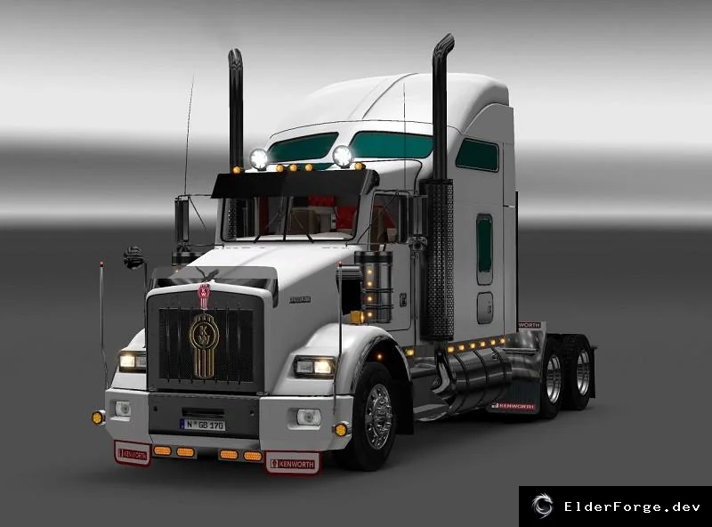 Обложка мода: Kenworth T800 для Euro Truck Simulator 2 – новый тягач в галерее