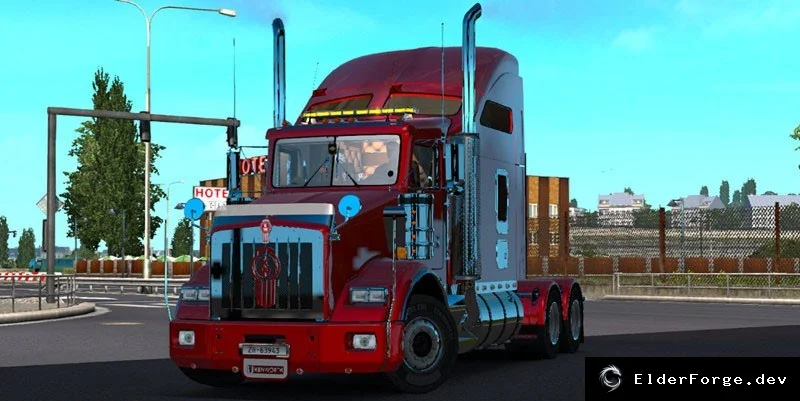 Обложка мода: Kenworth T800 для Euro Truck Simulator 2 – полная комплектация v2.3 (ETS2 1.24)