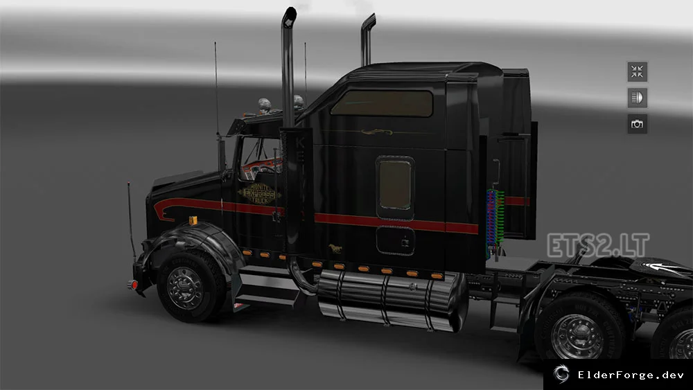 Обложка мода: Kenworth T800 – новый скин для Euro Truck Simulator 2 (ETS2)