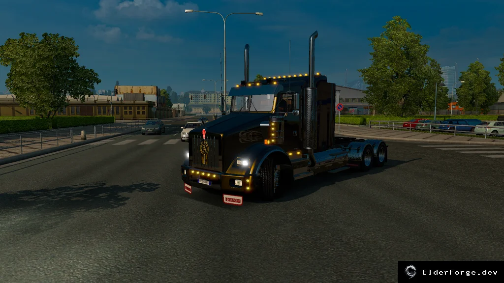 Обложка мода: Kenworth T800 v2.1 для Euro Truck Simulator 2 – новые кабины и шасси