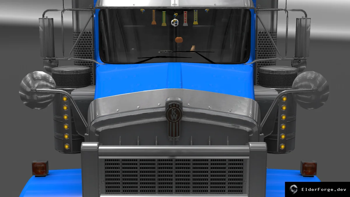 Обложка мода: Kenworth W900 + DLC v2.0 для Euro Truck Simulator 2 (версия 1.23.x)