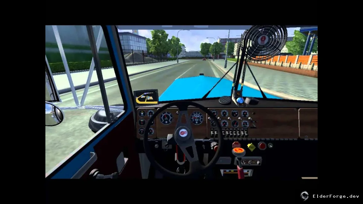 Обложка мода: Kenworth W900A 8V92 – Улучшенный звук и кастомный салон для ETS2