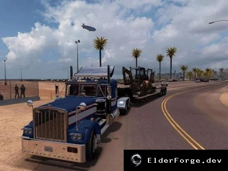 Обложка мода: Kenworth W900a для Euro Truck Simulator 2 – полный набор кабин, двигателей и звуков (ETS2 1.24)