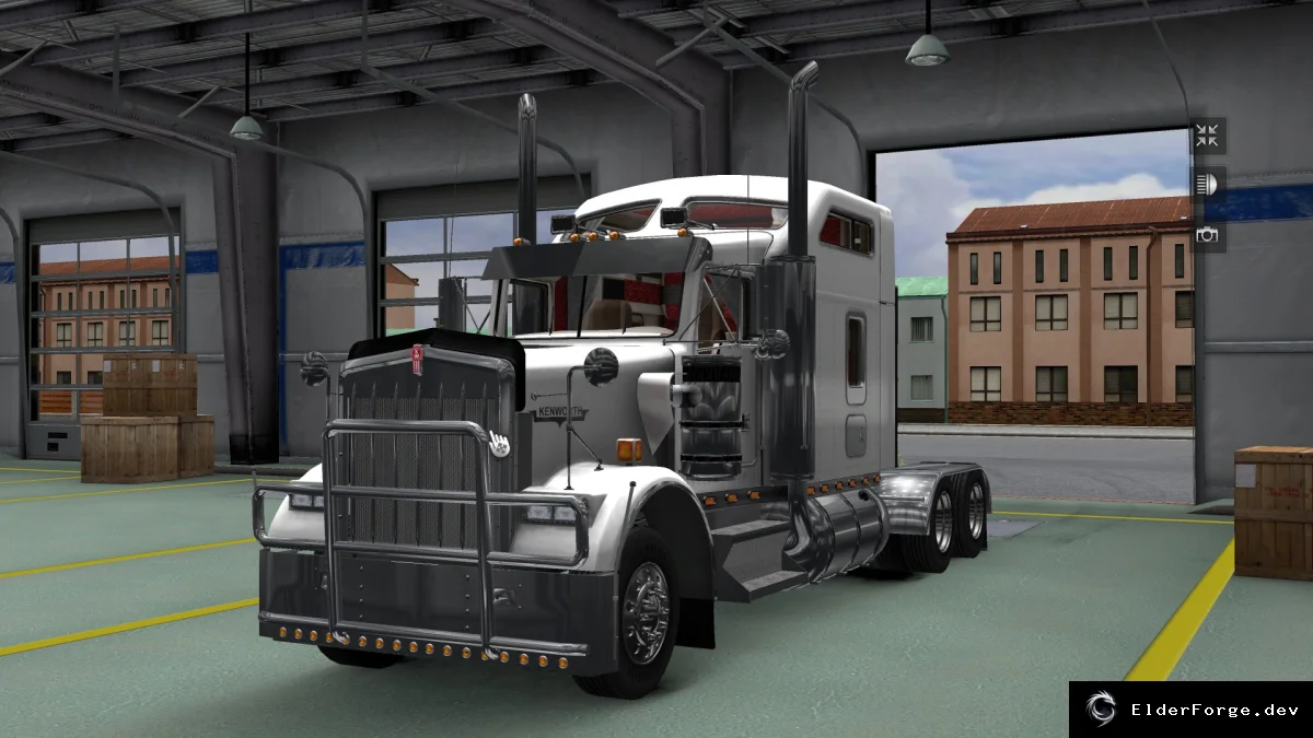 Обложка мода: Kenworth W900a для Euro Truck Simulator 2 – Полный набор кабин, шасси и тюнинга (ETS2 1.16‑1…