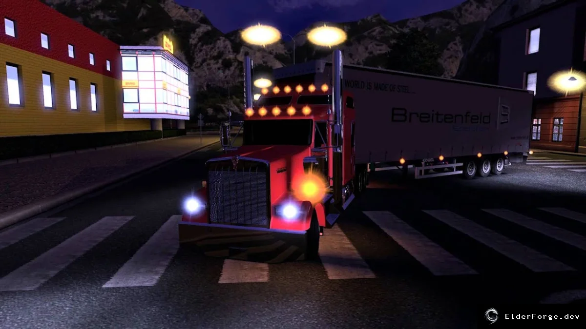 Обложка мода: Kenworth W900L v1.5 – новый грузовик для Euro Truck Simulator 2